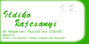 ildiko rajcsanyi business card